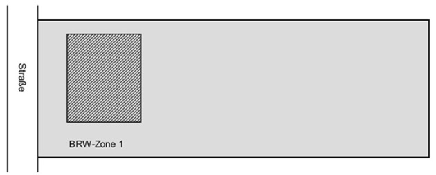 Abbildung 3: Grundstück ohne
				  selbständig nutzbare Teilfläche