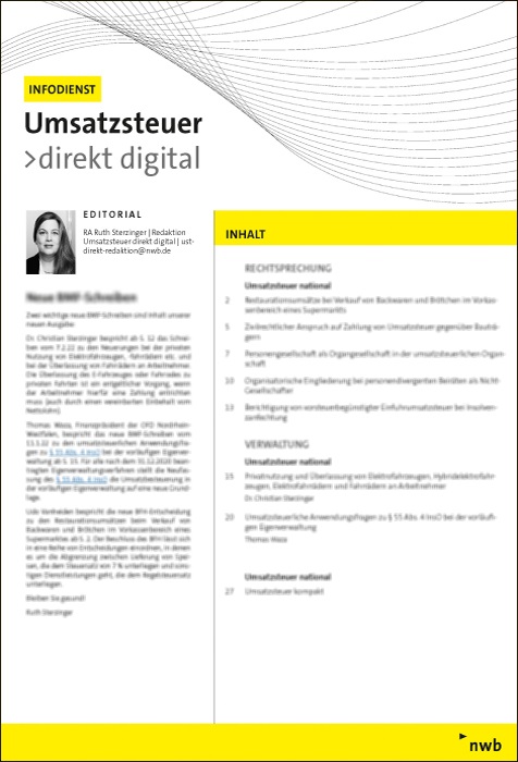 Umsatzsteuer direkt digital