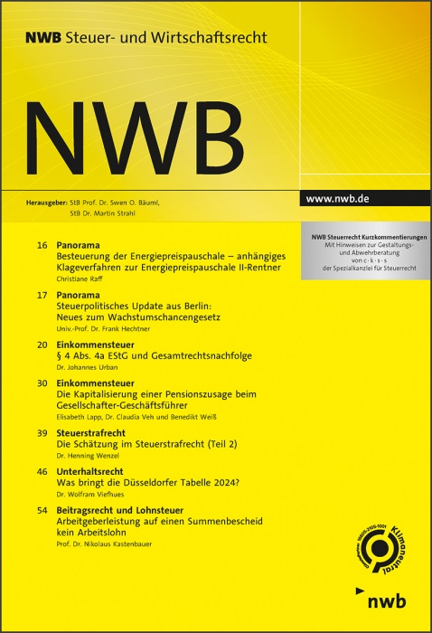NWB - Steuer- und Wirtschaftsrecht