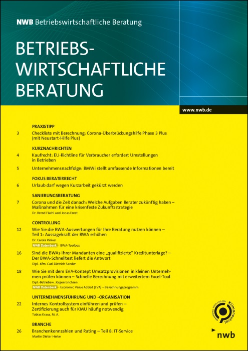 Betriebswirtschaftliche Beratung