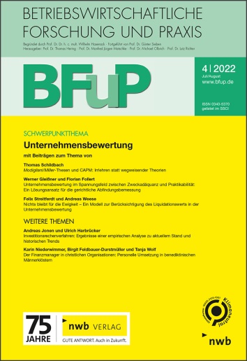 BFuP - Betriebswirtschaftliche Forschung und Praxis