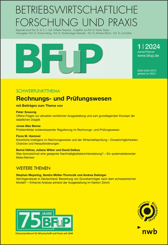 BFuP - Betriebswirtschaftliche Forschung und Praxis