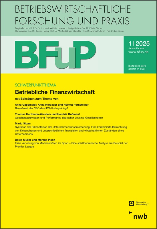 BFuP - Betriebswirtschaftliche Forschung und Praxis