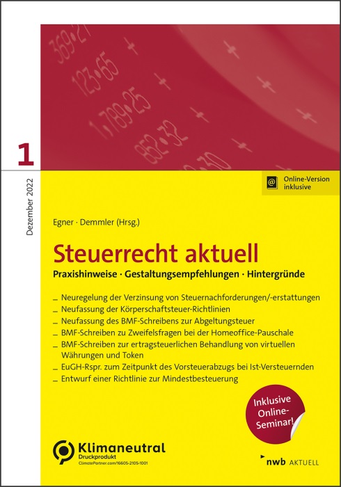 Steuerrecht aktuell 1/2022