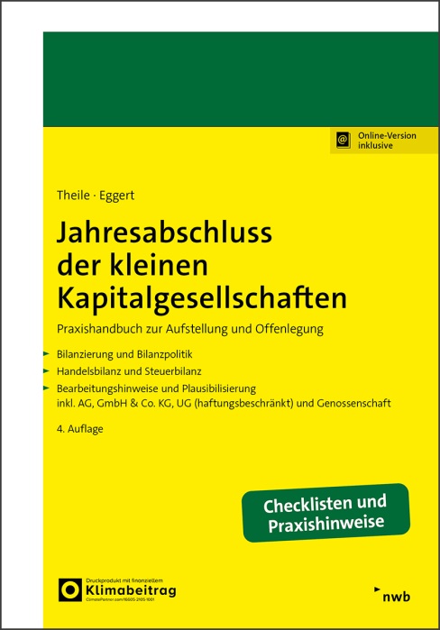 Jahresabschluss der kleinen Kapitalgesellschaften