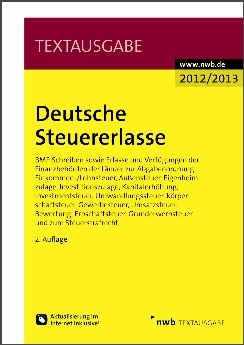 Deutsche Steuererlasse 2012/2013