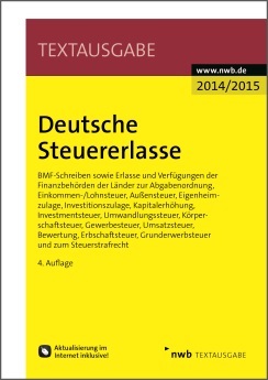 Deutsche Steuererlasse 2014/2015